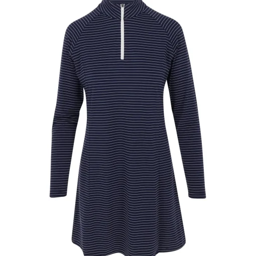 FootJoy 1/4 Zip L/S Sun Protection Dress Golf Apparel