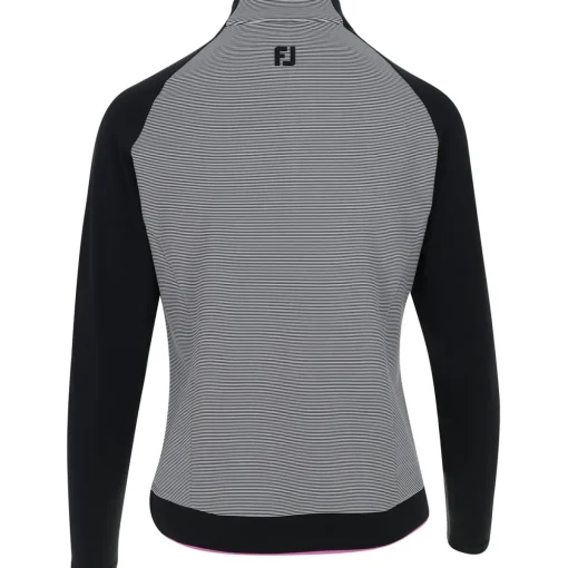 FootJoy 1/4 Zip Midlayer Colorblock Stripe Outerwear Pullover Golf Apparel