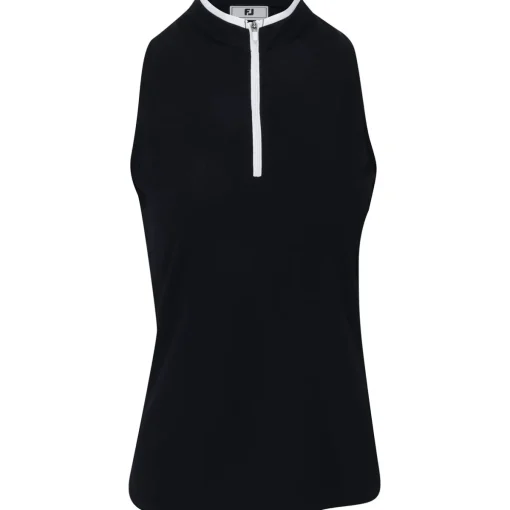 FootJoy 1/4 Zip Sleeveless Shirt Polo Short Sleeve Golf Apparel
