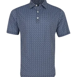 FootJoy Allover Floral Lisle Shirt Polo Short Sleeve Golf Apparel