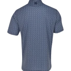 FootJoy Allover Floral Lisle Shirt Polo Short Sleeve Golf Apparel