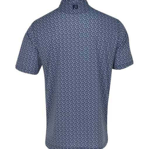 FootJoy Allover Floral Lisle Shirt Polo Short Sleeve Golf Apparel