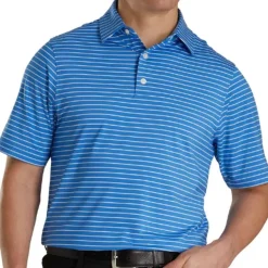 FootJoy Athletic Fit Classic Stripe Previous Season Apparel Style Shirt Polo Short Sleeve Golf Apparel