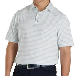 FootJoy Athletic Fit Classic Stripe Previous Season Apparel Style Shirt Polo Short Sleeve Golf Apparel