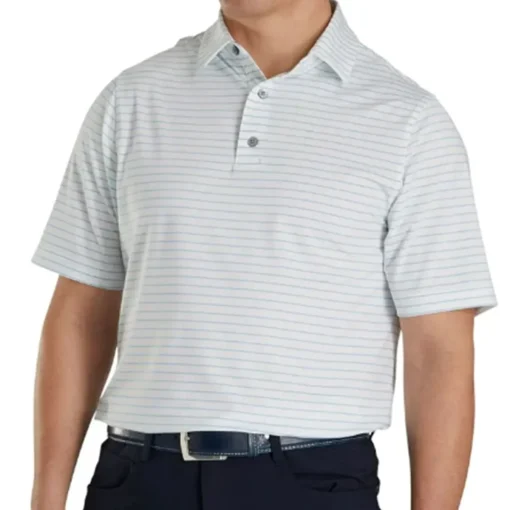 FootJoy Athletic Fit Classic Stripe Previous Season Apparel Style Shirt Polo Short Sleeve Golf Apparel