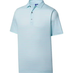 FootJoy Athletic Fit Open Stripe Jersey Self Collar Previous Season Apparel Style Shirt Polo Short Sleeve Golf Apparel