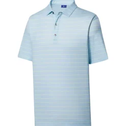 FootJoy Athletic Fit Open Stripe Jersey Self Collar Previous Season Apparel Style Shirt Polo Short Sleeve Golf Apparel