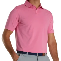 FootJoy Athletic Fit Solid Lisle Self Collar Previous Season Apparel Style Shirt Polo Short Sleeve Golf Apparel