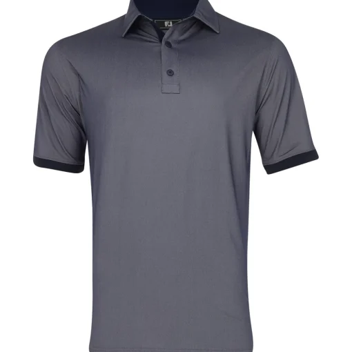 FootJoy Banded Sleeve Birdseye Self Collar Previous Season Apparel Style Shirt Polo Short Sleeve Golf Apparel