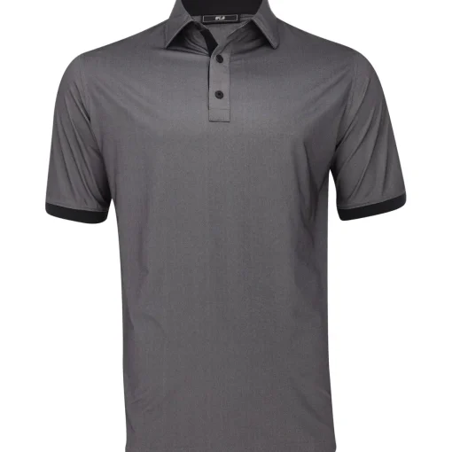FootJoy Banded Sleeve Birdseye Self Collar Previous Season Apparel Style Shirt Polo Short Sleeve Golf Apparel