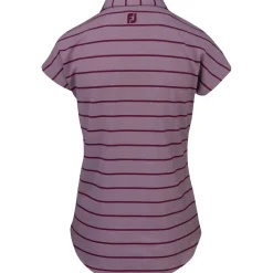 FootJoy Cap Sleeve Birdseye Stripe Previous Season Apparel Style Shirt Polo Short Sleeve Golf Apparel
