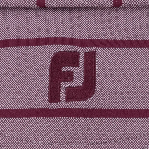 FootJoy Cap Sleeve Birdseye Stripe Previous Season Apparel Style Shirt Polo Short Sleeve Golf Apparel
