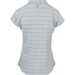FootJoy Cap Sleeve Birdseye Stripe Previous Season Apparel Style Shirt Polo Short Sleeve Golf Apparel