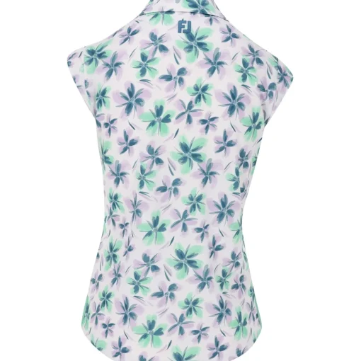 FootJoy Cap Sleeve Floral Previous Season Apparel Style Shirt Polo Short Sleeve Golf Apparel