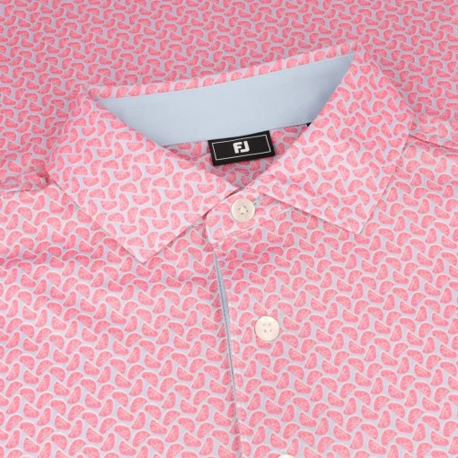FootJoy Citrus Lisle Shirt Polo Short Sleeve Golf Apparel