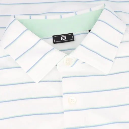FootJoy Classic Stripe Lisle Shirt Polo Short Sleeve Golf Apparel