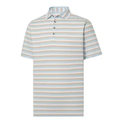 FootJoy Club Stripe Lisle Previous Season Apparel Style Shirt Polo Short Sleeve Golf Apparel