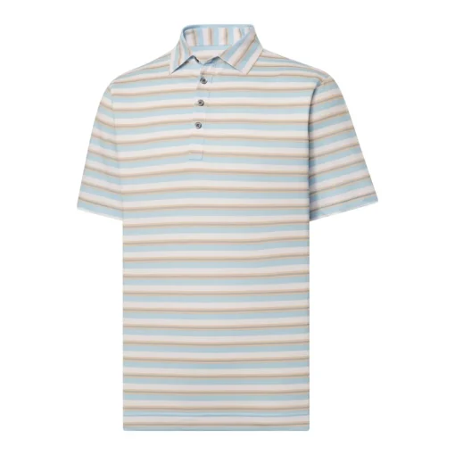 FootJoy Club Stripe Lisle Previous Season Apparel Style Shirt Polo Short Sleeve Golf Apparel