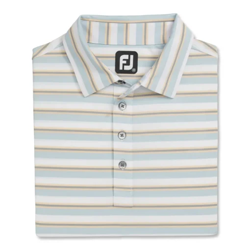 FootJoy Club Stripe Lisle Previous Season Apparel Style Shirt Polo Short Sleeve Golf Apparel