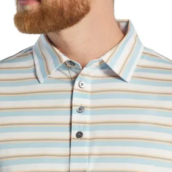 FootJoy Club Stripe Lisle Previous Season Apparel Style Shirt Polo Short Sleeve Golf Apparel