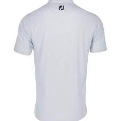 FootJoy Dot Geo Print Lisle Shirt Polo Short Sleeve Golf Apparel