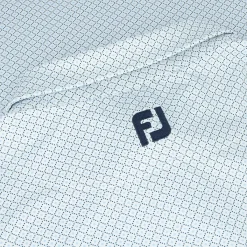 FootJoy Dot Geo Print Lisle Shirt Polo Short Sleeve Golf Apparel
