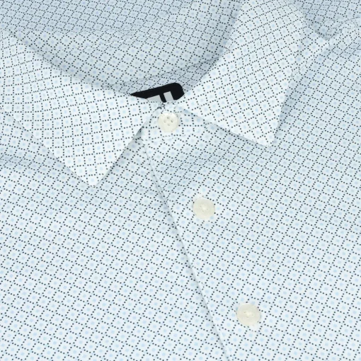 FootJoy Dot Geo Print Lisle Shirt Polo Short Sleeve Golf Apparel
