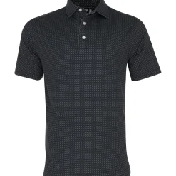 FootJoy Dot Geo Print Lisle Shirt Polo Short Sleeve Golf Apparel