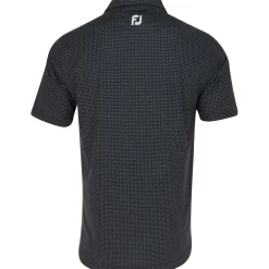 FootJoy Dot Geo Print Lisle Shirt Polo Short Sleeve Golf Apparel