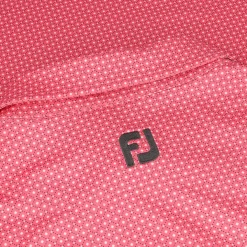 FootJoy Dot Geo Print Lisle Shirt Polo Short Sleeve Golf Apparel