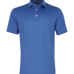 FootJoy Dot Geo Print Lisle Shirt Polo Short Sleeve Golf Apparel