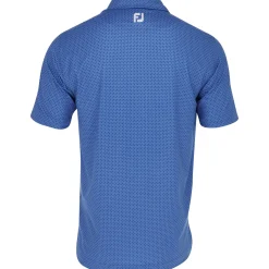 FootJoy Dot Geo Print Lisle Shirt Polo Short Sleeve Golf Apparel