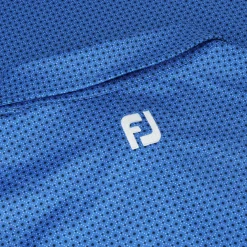 FootJoy Dot Geo Print Lisle Shirt Polo Short Sleeve Golf Apparel