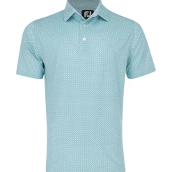 FootJoy Dot Geo Print Lisle Shirt Polo Short Sleeve Golf Apparel