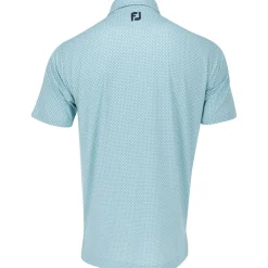 FootJoy Dot Geo Print Lisle Shirt Polo Short Sleeve Golf Apparel