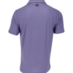 FootJoy Dot Geo Print Lisle Shirt Polo Short Sleeve Golf Apparel