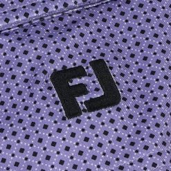 FootJoy Dot Geo Print Lisle Shirt Polo Short Sleeve Golf Apparel