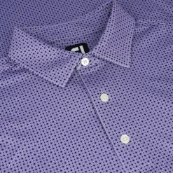 FootJoy Dot Geo Print Lisle Shirt Polo Short Sleeve Golf Apparel