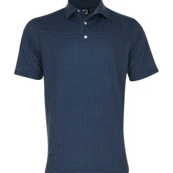 FootJoy Dot Geo Print Lisle Shirt Polo Short Sleeve Golf Apparel