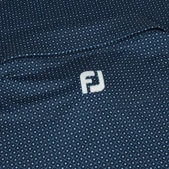 FootJoy Dot Geo Print Lisle Shirt Polo Short Sleeve Golf Apparel