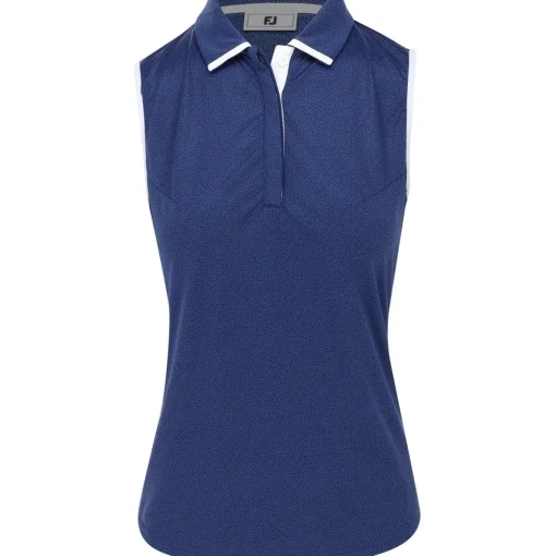 FootJoy Dot Print Sleeveless Previous Season Apparel Style Shirt Polo Short Sleeve Golf Apparel
