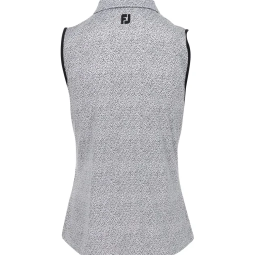 FootJoy Dot Print Sleeveless Previous Season Apparel Style Shirt Polo Short Sleeve Golf Apparel