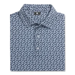 FootJoy Floral Sketch Lisle Shirt Polo Short Sleeve Golf Apparel