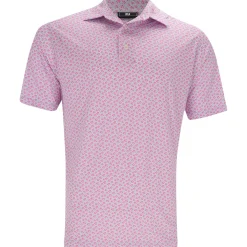 FootJoy Floral Sketch Lisle Shirt Polo Short Sleeve Golf Apparel