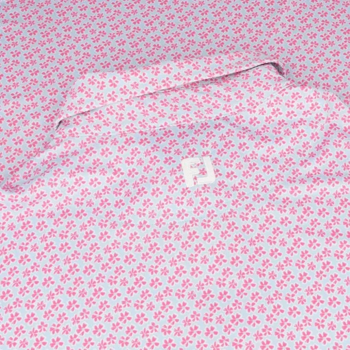 FootJoy Floral Sketch Lisle Shirt Polo Short Sleeve Golf Apparel