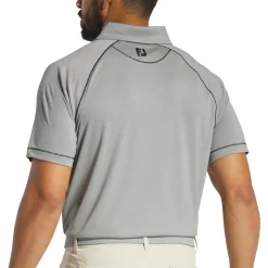 FootJoy Geo Jacquard Previous Season Apparel Style Shirt Polo Short Sleeve Golf Apparel