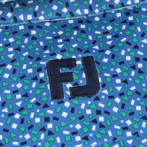 FootJoy Geometry Print Previous Season Apparel Style Shirt Polo Short Sleeve Golf Apparel