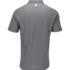 FootJoy Golf Course Doodle Stretch Pique Self Collar Previous Season Apparel Style Shirt Polo Short Sleeve Golf Apparel