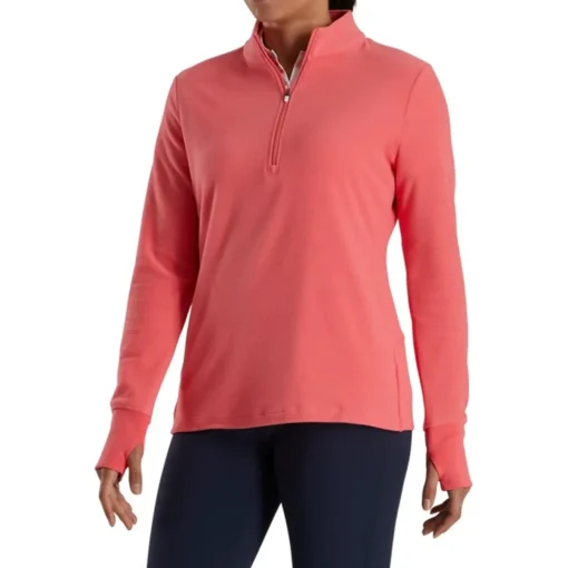 FootJoy Half Zip Fleece Midlayer Previous Season Apparel Style Outerwear Pullover Golf Apparel