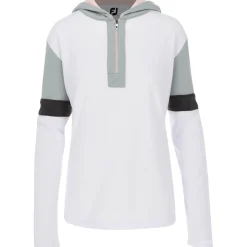 FootJoy Half-Zip Blocked Hoodie Previous Season Apparel Style Outerwear Pullover Golf Apparel
